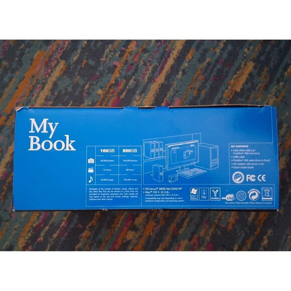 Western Digital My Book Premium Edition 320GB External Hard Drive Dual Open box - Picture 2 of 5